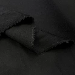Croft Mill -Croft Mill 100 cashmere italian coating black fine soft wool fabric fold
