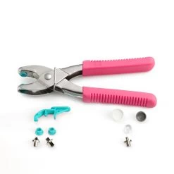 Prym Love - Vario Pliers & Piercing Tools - Pink -Croft Mill 390902 prym love vario pliers piercing tools pink use gallery