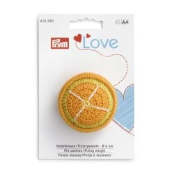 Prym Love - Pin Cushion/Fixing Weight - Orange -Croft Mill 610330 prym love pin cushion fixing weight orange gallery