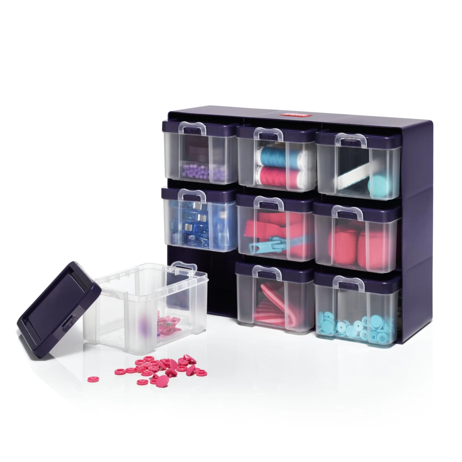 Prym - Organiser Storage Box With 9 Boxes 4 Prym - Organiser Storage Box With 9 Boxes - Image 2