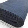 8oz Washed Denim - Dark Blue -Croft Mill 8oz washed denim limited indigo cotton stretch washed denim fabric close up bolt photo