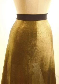 A Knight To Remember - Gold -Croft Mill a knight to remember gold polyester knitted jersey fabric m