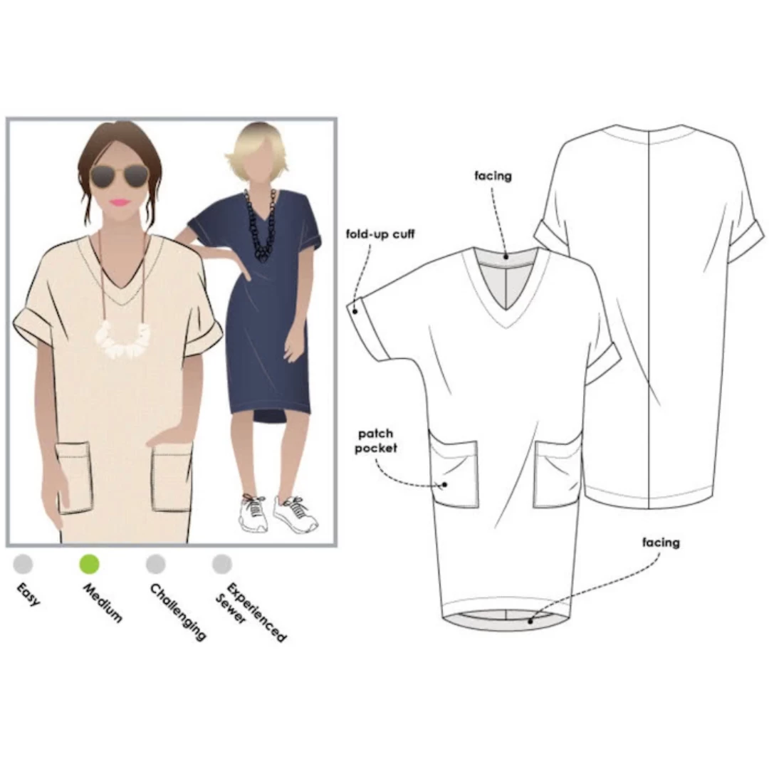 Style Arc - Adeline Dress Pattern (UK 4-16) 3 Style Arc - Adeline Dress Pattern (UK 4-16)