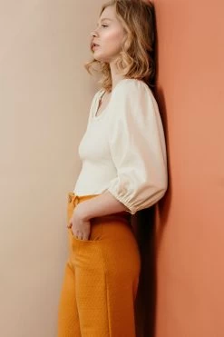 Friday Pattern Company - Adrienne Blouse Pattern (XS-4X) -Croft Mill adrienne blouse pattern by friday pattern company 3