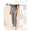Named - Aina Trousers & Culottes Pattern (UK 4-28) 1 Named - Aina Trousers & Culottes Pattern (UK 4-28) -Croft Mill aina trousers and culottes pattern by named clothing nmp014 cover