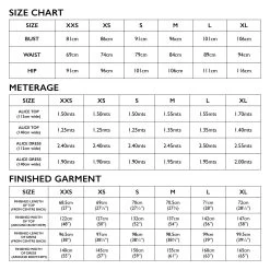 Tessuti - Alice Dress & Top Sewing Pattern (XXS-XL) -Croft Mill alice top dress size chart gallery