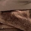 Alpen Fleece - Brown -Croft Mill alpen fleece brown cotton polyester fleece jersey loungewear fabric fold 2