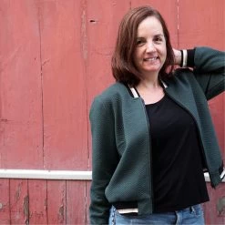 Wardrobe By Me - Amelia Bomber Jacket Pattern (Sizes 0-24) 26 Wardrobe By Me - Amelia Bomber Jacket Pattern (Sizes 0-24) -Croft Mill amelia bomber jacket pattern wardrobe by me 9