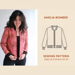 Wardrobe By Me - Amelia Bomber Jacket Pattern (Sizes 0-24)