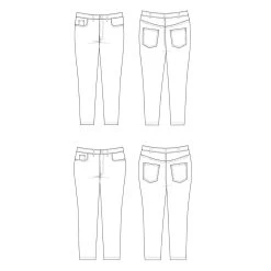 Cashmerette - Ames Jeans Sewing Pattern (Sizes 12-32) 15 Cashmerette - Ames Jeans Sewing Pattern (Sizes 12-32) -Croft Mill ames jeans pattern by cashmerette cpp4101 6