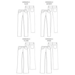 Megan Nielsen - Ash Jeans Sewing Pattern (Sizes 0-20) -Croft Mill ash jeans pattern by megan nielsen mnp2211 10
