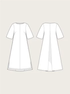 The Assembly Line - Box Pleat Dress Pattern (Sizes XS-2XL) -Croft Mill assembly line box pleat dress sketch gallery