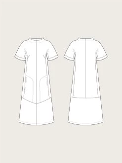 The Assembly Line - Cap Sleeve Dress Pattern (Sizes XS-2XL) -Croft Mill assembly line cap sleeve dress sketch gallery