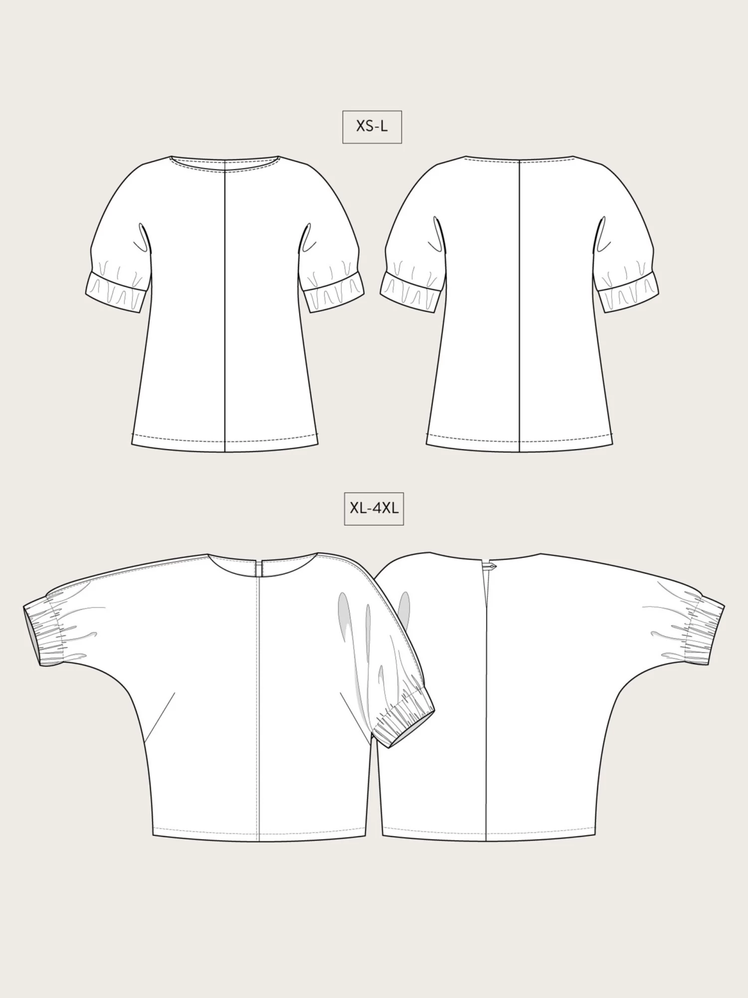 The Assembly Line - Cuff Top Pattern (Sizes XS-4XL) 18 The Assembly Line - Cuff Top Pattern (Sizes XS-4XL) - Image 16