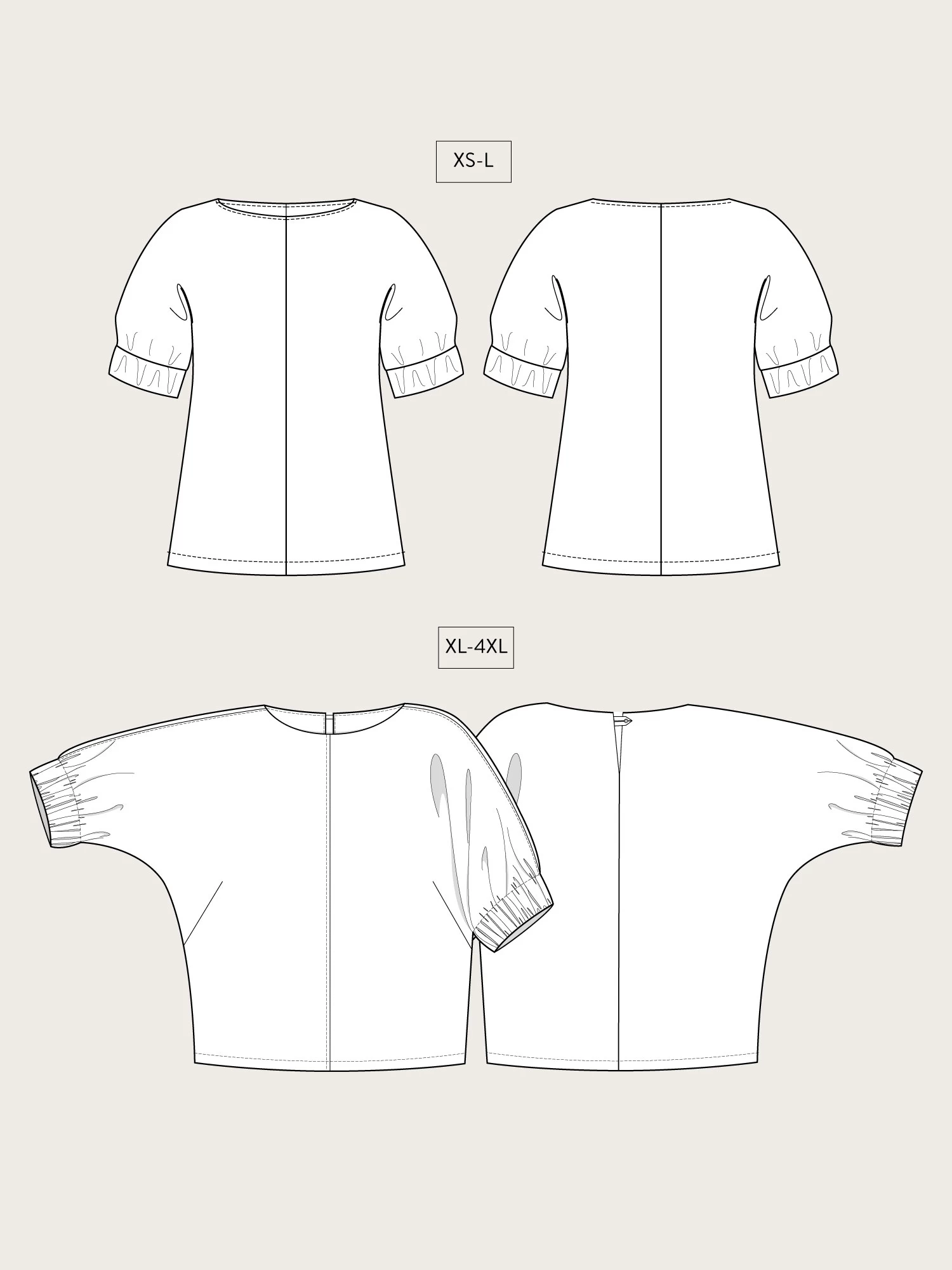 The Assembly Line - Cuff Top Pattern (Sizes XS-4XL) 17 The Assembly Line - Cuff Top Pattern (Sizes XS-4XL) - Image 15
