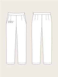 The Assembly Line - Regular Fit Trousers Pattern (Sizes XS-3XL) 26 The Assembly Line - Regular Fit Trousers Pattern (Sizes XS-3XL) -Croft Mill assembly line regular fit trousers sketch