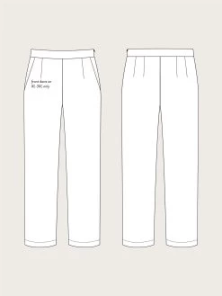 The Assembly Line - Regular Fit Trousers Pattern (Sizes XS-3XL) 27 The Assembly Line - Regular Fit Trousers Pattern (Sizes XS-3XL) -Croft Mill assembly line regular fit trousers sketch gallery