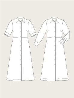 The Assembly Line - Shirt Dress Pattern (Sizes XS-3XL) 27 The Assembly Line - Shirt Dress Pattern (Sizes XS-3XL) -Croft Mill assembly line shirt dress sketch gallery