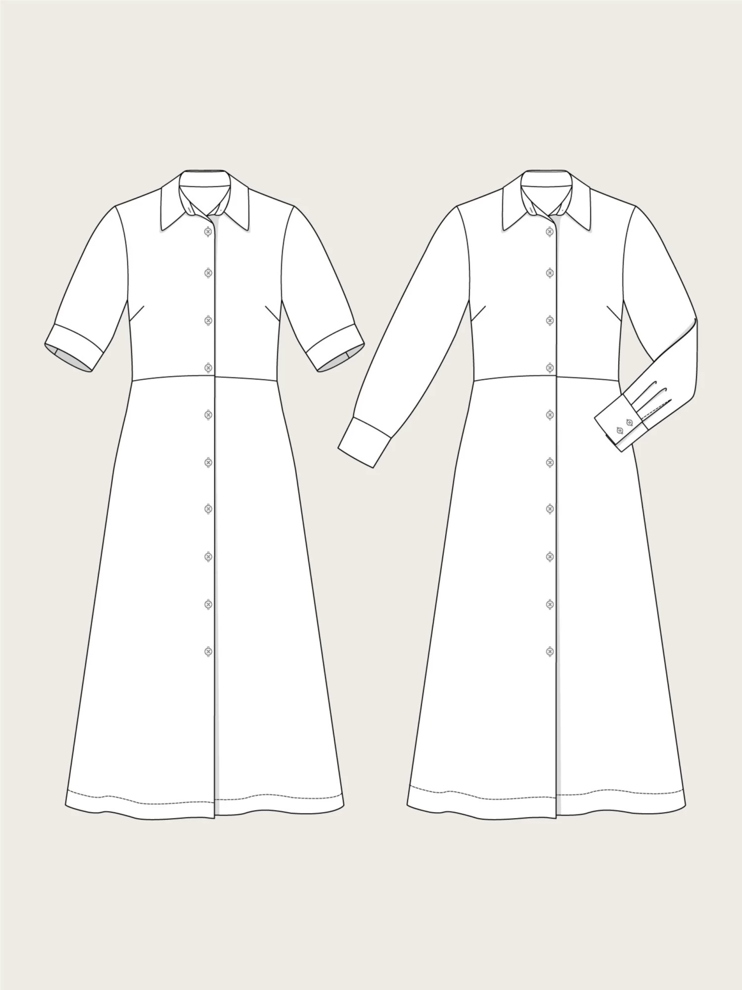 The Assembly Line - Shirt Dress Pattern (Sizes XS-3XL) 15 The Assembly Line - Shirt Dress Pattern (Sizes XS-3XL) - Image 13