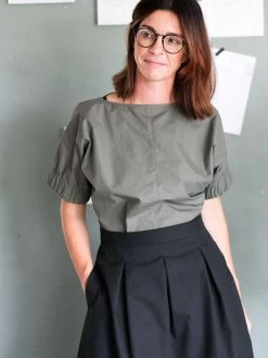 The Assembly Line - Three Pleat Skirt Pattern (Sizes XS-3XL) -Croft Mill assembly line three pleat skirt 2