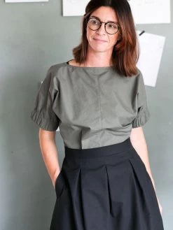 The Assembly Line - Three Pleat Skirt Pattern (Sizes XS-3XL) -Croft Mill assembly line three pleat skirt 2 gallery