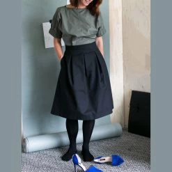 The Assembly Line - Three Pleat Skirt Pattern (Sizes XS-3XL)