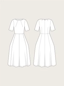 The Assembly Line - Tulip Dress Pattern (Sizes XS-3XL) -Croft Mill assembly line tulip dress sketch