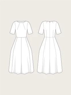 The Assembly Line - Tulip Dress Pattern (Sizes XS-3XL) -Croft Mill assembly line tulip dress sketch gallery