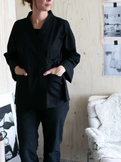 The Assembly Line - Wrap Jacket Pattern (Sizes XS-3XL) -Croft Mill assembly line wrap jacket 1