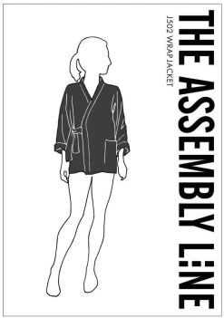 The Assembly Line - Wrap Jacket Pattern (Sizes XS-3XL) -Croft Mill assembly line wrap jacket frontcover