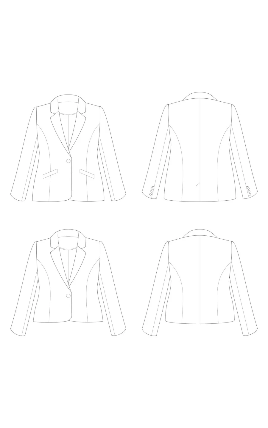 Cashmerette - Auburn Blazer Sewing Pattern (Sizes 12-32) 11 Cashmerette - Auburn Blazer Sewing Pattern (Sizes 12-32) - Image 9