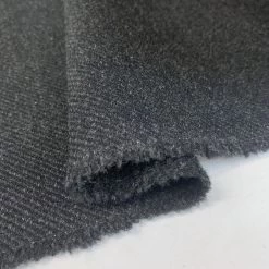 Brambrook - Bygone 10 Brambrook - Bygone -Croft Mill bambrook bygone british wool tweed coating in black and grey fold 3