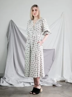 Style Arc - Belle Woven Dress Pattern (UK 4-16) -Croft Mill belle woven dress pattern style arc 1