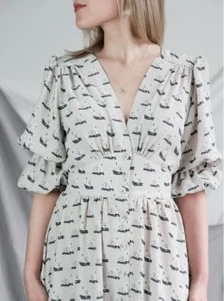 Style Arc - Belle Woven Dress Pattern (UK 4-16) -Croft Mill belle woven dress pattern style arc 2