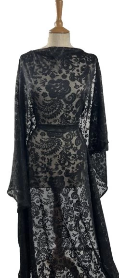 Bewitched 9 Bewitched -Croft Mill bewitched black lace sparkle dressmaking fabric mannequin