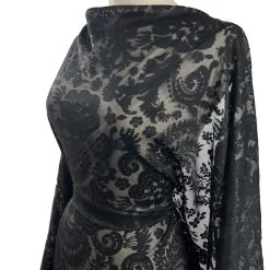 Bewitched 7 Bewitched -Croft Mill bewitched black lace sparkle dressmaking fabric mannequin cu