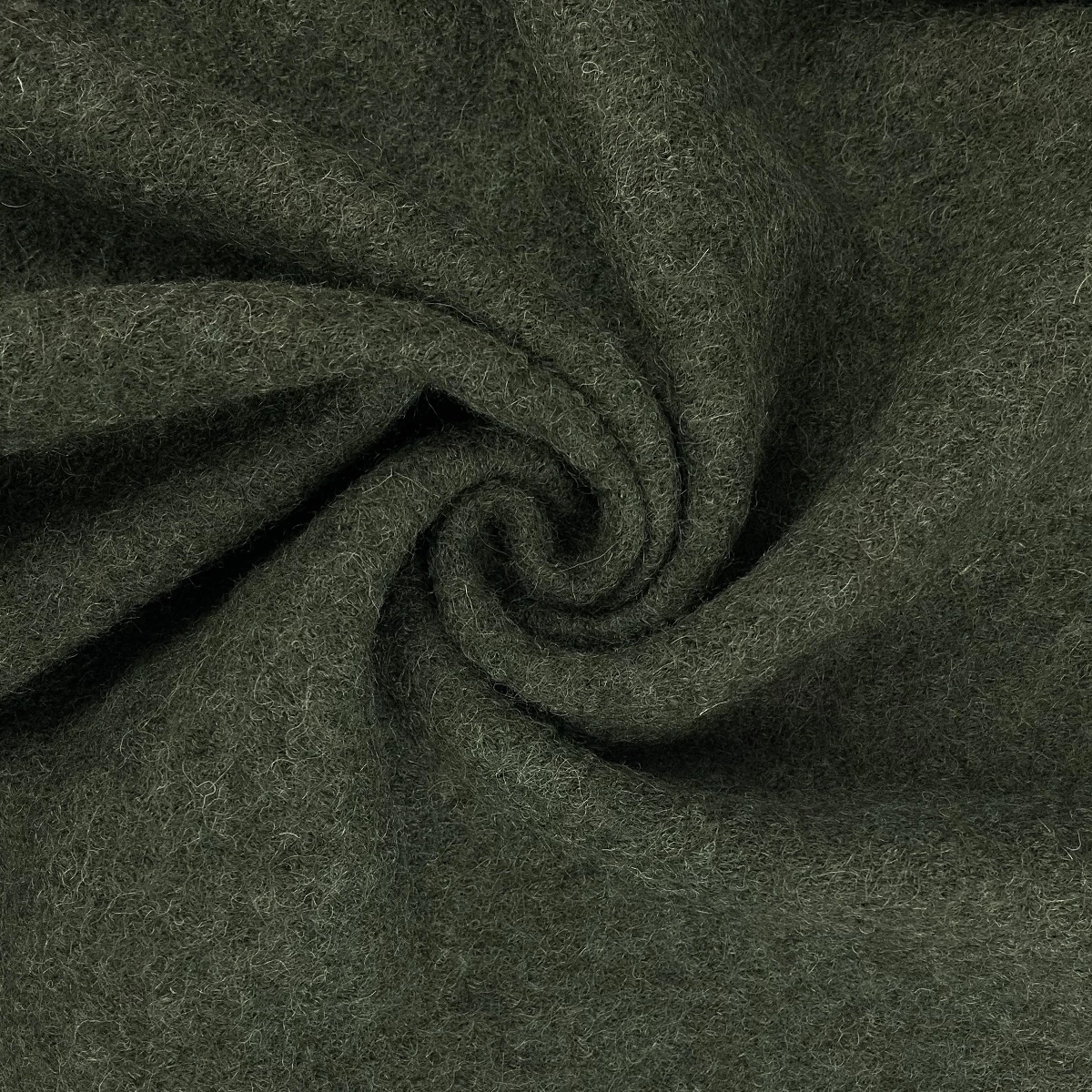 Pure Luxury - Boiled Wool - Military Green 4 Pure Luxury - Boiled Wool - Military Green - Image 2