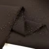 Bonded Cotton - Brown -Croft Mill bonded cotton brown plain deadstock water resistant coating fabric uk fold