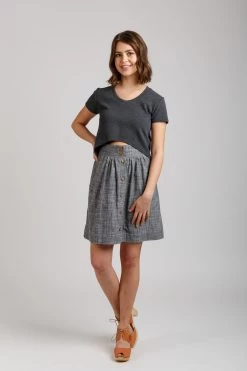 Megan Nielsen - Briar Sweater & T-Shirt Pattern (Sizes 0-20) -Croft Mill briar sweater and t shirt pattern by megan nielsen 1