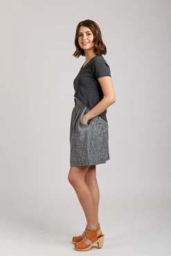 Megan Nielsen - Briar Sweater & T-Shirt Pattern (Sizes 0-20) -Croft Mill briar sweater and t shirt pattern by megan nielsen 2 gallery