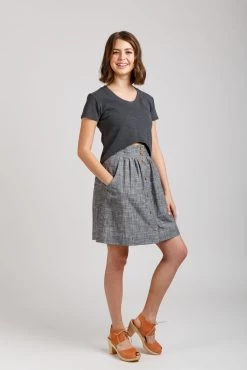 Megan Nielsen - Briar Sweater & T-Shirt Pattern (Sizes 0-20) -Croft Mill briar sweater and t shirt pattern by megan nielsen 4 gallery