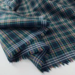 Brushed Tartan - Black + Green