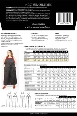 Sew House Seven - Curvy Burnside Bibs Pattern (Sizes 18-34) 9 Sew House Seven - Curvy Burnside Bibs Pattern (Sizes 18-34) -Croft Mill burnside bibs 18 34 sew house seven back
