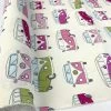 Canvas - VW Campervan - Pink -Croft Mill canvas vw campervan pink green pink blue vw 1960 s campervan design craft cotton canvas fabric roll fabric photo