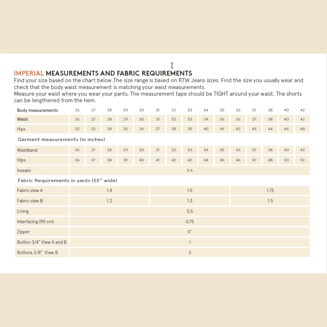 Wardrobe By Me - Men’s Cargo Shorts Pattern (Sizes 27-36) 4 Wardrobe By Me - Men’s Cargo Shorts Pattern (Sizes 27-36) - Image 2