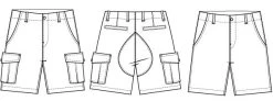 Wardrobe By Me - Men’s Cargo Shorts Pattern (Sizes 27-36) 23 Wardrobe By Me - Men’s Cargo Shorts Pattern (Sizes 27-36) -Croft Mill cargo shorts pattern wardrobe by me sketch