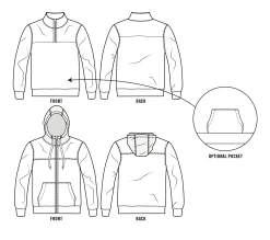 Thread Theory Designs - Carmanah Sweater Pattern (XS-4XL) -Croft Mill carmanah sweater pattern thread theory designs sketch