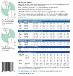 Cashmerette - Canton Moto Jacket Pattern (Sizes 12-32) 13 Cashmerette - Canton Moto Jacket Pattern (Sizes 12-32) -Croft Mill cashmerette canton moto jacket sewing pattern 12 32 back cover