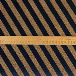 Catwalk - Jordan -Croft Mill catwalk jordan metallic party dress fabric gold stripes diagonal 66 wool 22 polyester 12 nylon scale