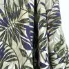 Challis - Palms - Navy 1 Challis - Palms - Navy -Croft Mill challis palms navy soft viscose dress fabric green white drape